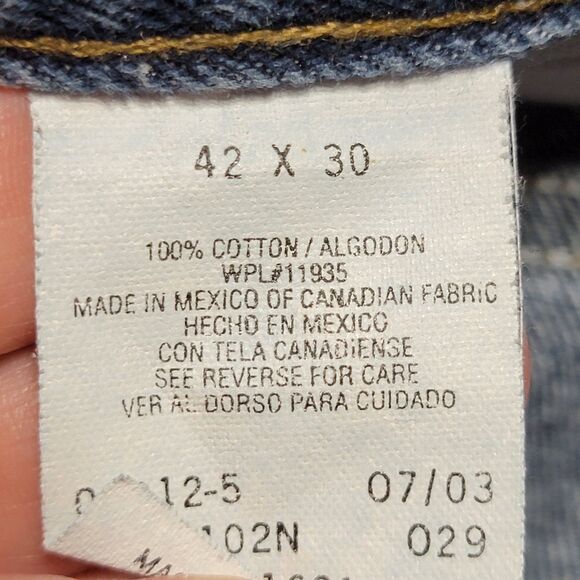 Arizona Premium Denim Relaxed Fit Jeans - Size 42 X 30 - Picture 6 of 6